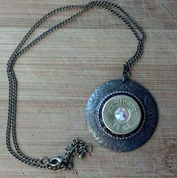 Items similar to Brass Pendant Necklace on Etsy