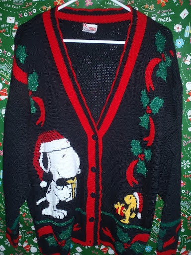 Vintage Snoopy ugly christmas sweater by uglychristmas4u on Etsy
