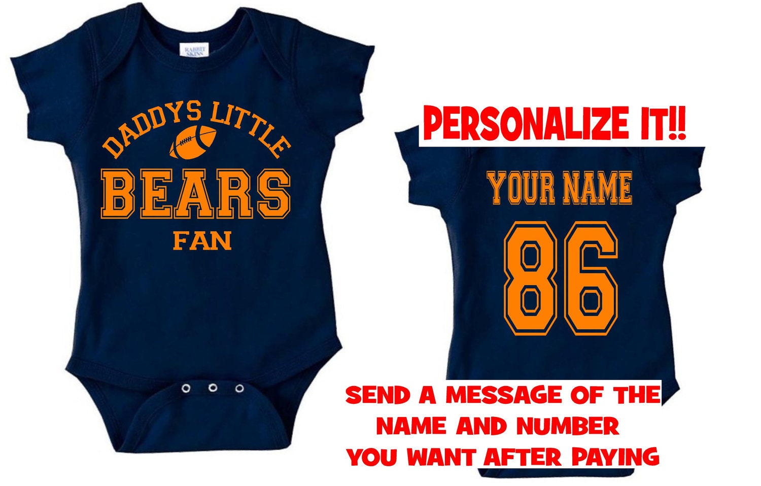nvy DADDYS mommys bears fan baby infant toddler onesie t-shirt  personalized chicago custom jersey pittsburgh clothes t shirt gear