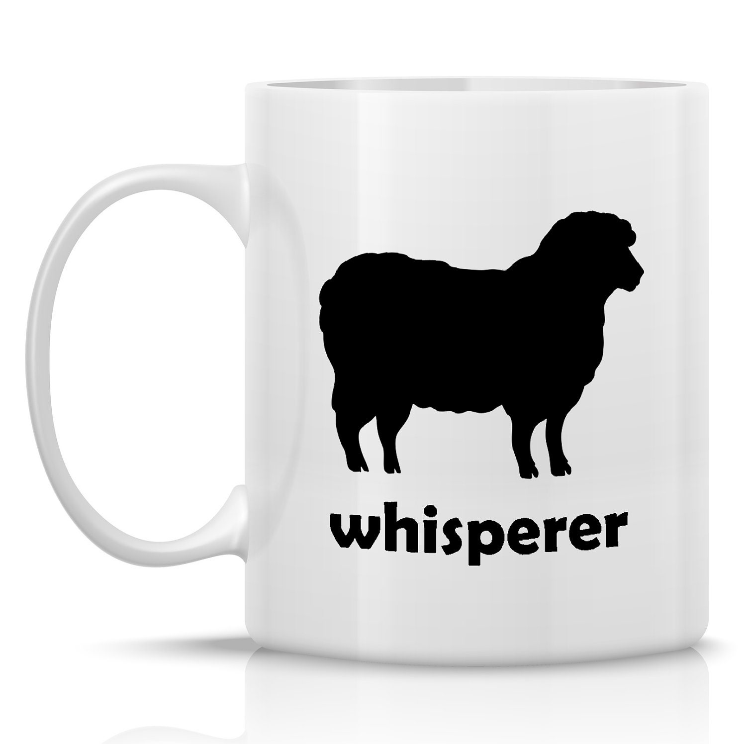 Homestead Sheep Coffee Mug - Sheep Whisperer: 11-oz. Porcelain Mug - Farm Animal Theme with Sheep