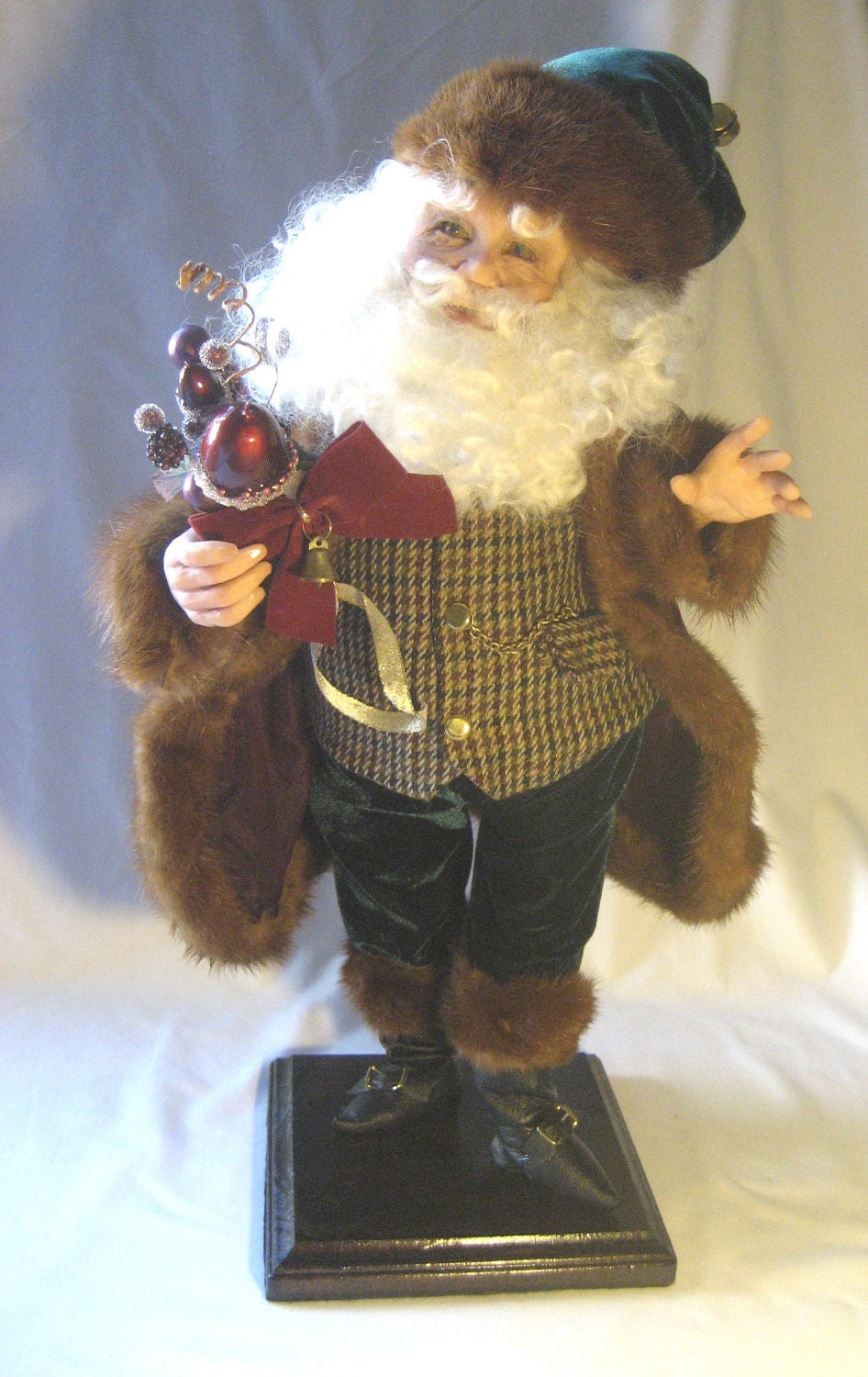Beautiful Country Santa   -  One-of-a-Kind Art Doll