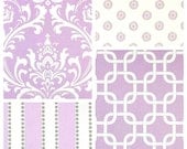 Lavender Toddler Bedding 3 Piece, Includes Fitted Sheet,  Pillow Case/Sham, Duvet Cover