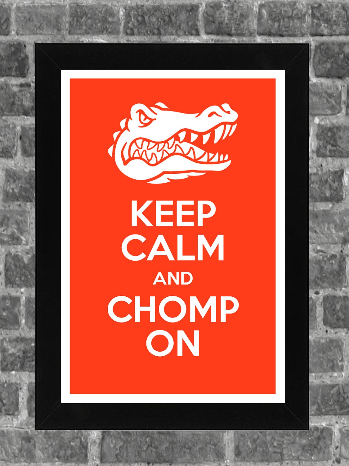 Keep Calm Florida Gators NCAA Print Art 11x17