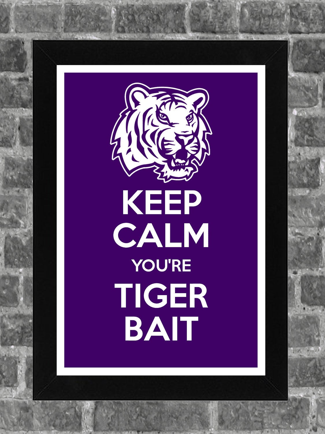 Keep Calm LSU Tigers NCAA Print Art 11x17