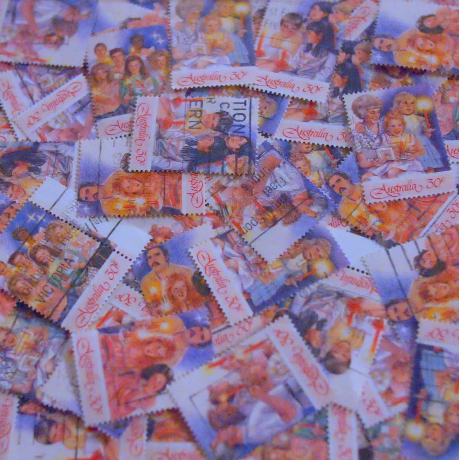 Australian Christmas Scenes Stamps x 10