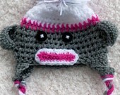 Infant Sock Monkey Hats