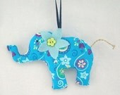 fabric elephant, stuffed animal, elephant hanger