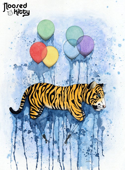 Soar Motion - Tiger print by Noosed Kitty