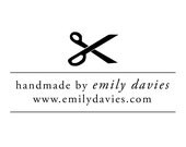 hand made scissors rubber stamp - wood handle