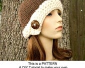 Instant Download Knitting Pattern - Knit Hat Knitting Pattern - Knit Hat Pattern for The Chunky Cloche Hat - PDF Pattern Womens Hat