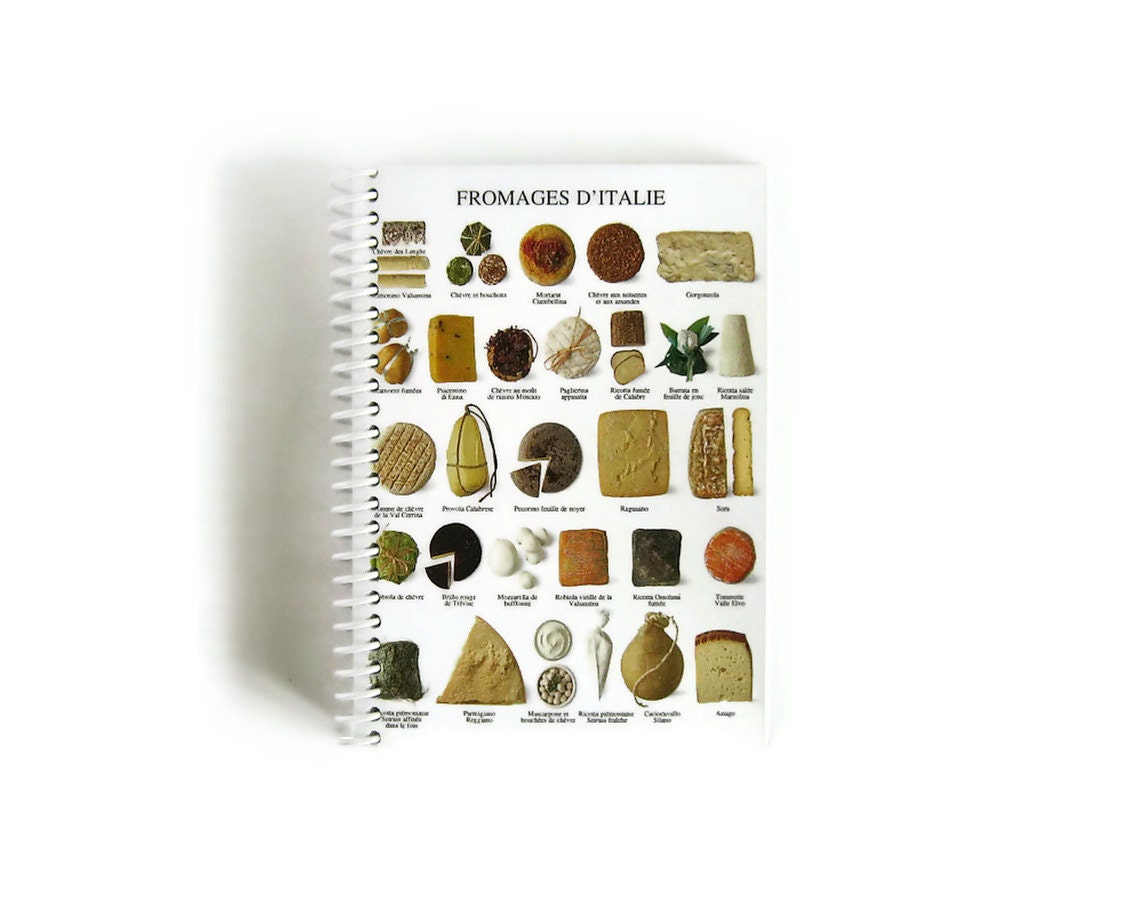Fromages D'Italie - Notebook Spiral Bound (4 x 6)