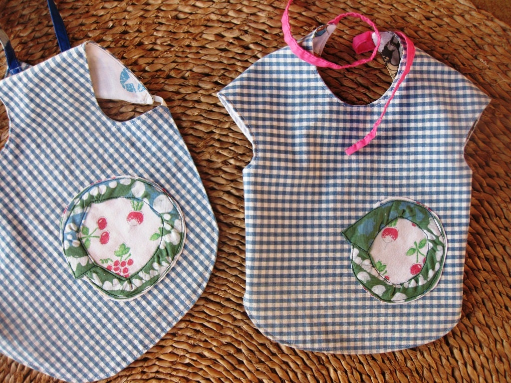 Baby shirt bib Fruit Basket, size 6 to 18 months