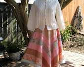 Morning Walk Patchwork Circle Skirt  - model 1