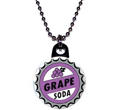 Disney Pixar Up Grape Soda Bottle Cap Image Necklace
