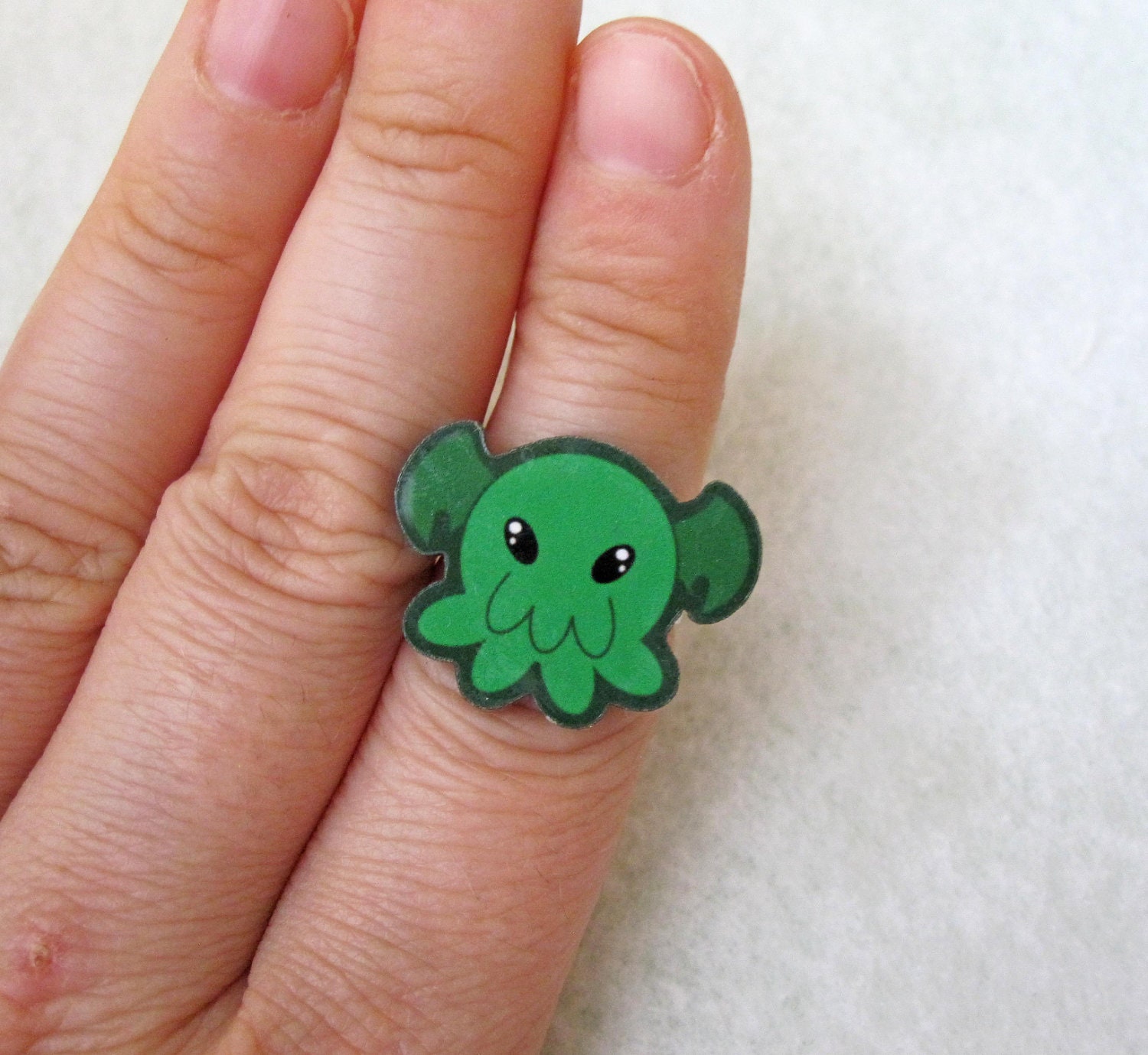 Lovecraft Cthulhu Octopus Adjustable Ring