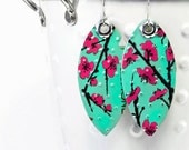 Recycled Jewelry Drop earrings
