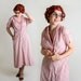 1940s Day Dress by Claire McCardell - Cherry Red and White Plaid Frock - Large
