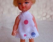 Vintage Fashion Doll, 5 Inches Tall, Short Blond Hair, Blue Eyes, New Old Stock, Ready to Ship, Stocking Stuffer