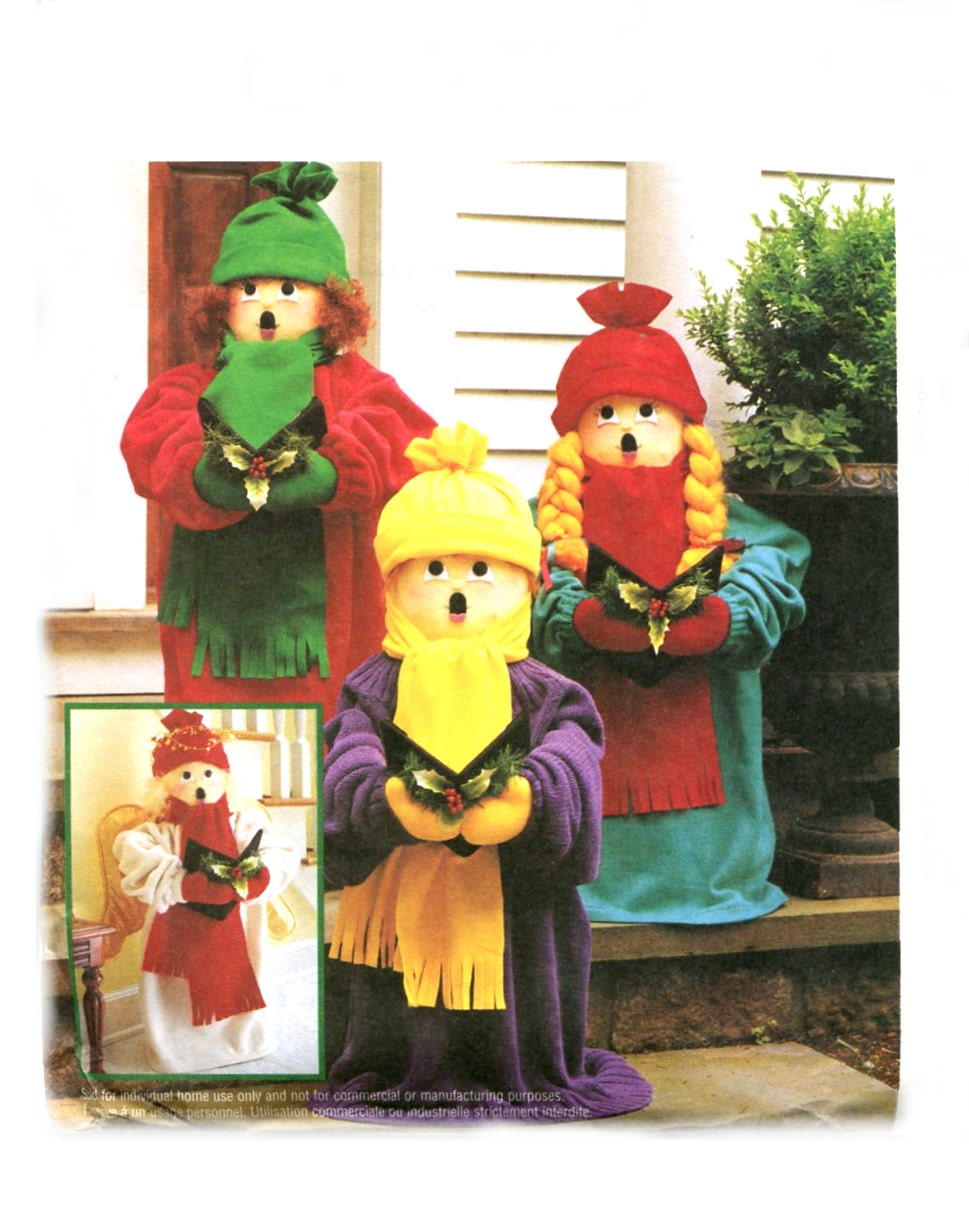Christmas Caroler Doll / Angel Door Greeter Pattern - McCalls 2994 - 24 inch Standing Doll - Uncut - treazureddesignz
