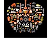 weFab (85 Icons of the Fab Four) Giclee Print