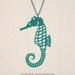Seahorse Necklace - Laser Cut Acrylic (C.A.B. Fayre Original Design)