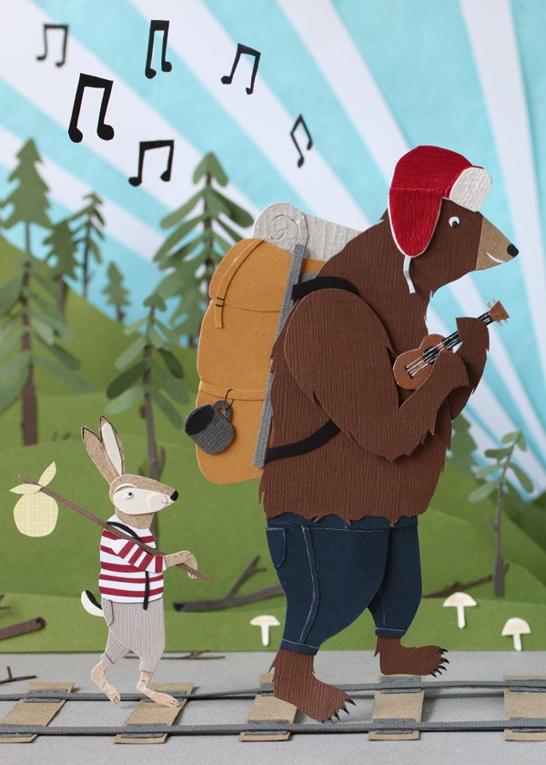 Hobo Bear - 5x7 print