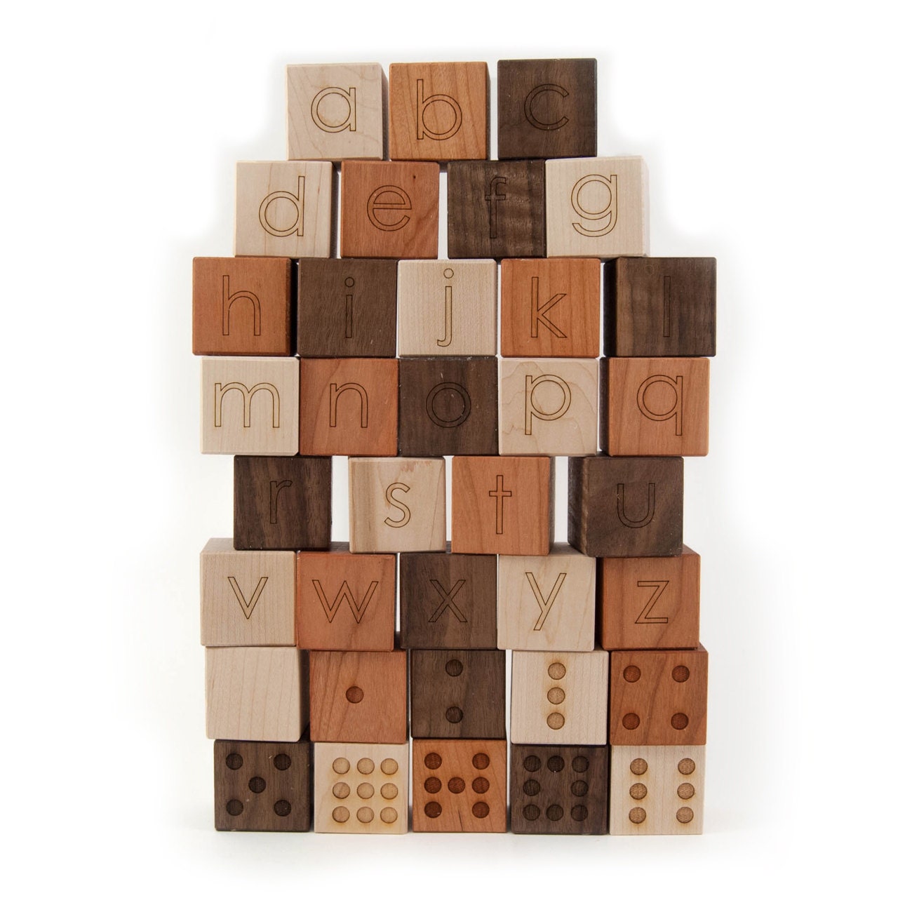 wooden alphabet blocks