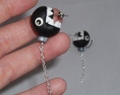 Chain Chomp Earrings as seen on tv with GOLD posts for sensitive ears