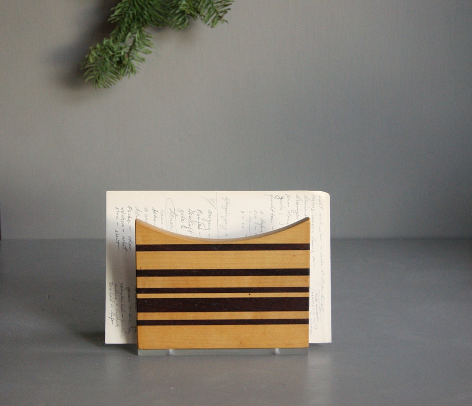 Wood Letter Holder from the 1970s
