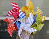 Pinwheels Carnival Twirlable PICK the COLORS Set of 6 Pinwheels