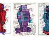 Toy Robot Print Trio