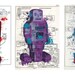 Toy Robot Print Trio