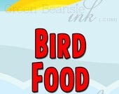 BIRDS Printable Food / Buffet Label Il_170x135