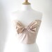 Cropped Bustier Top with Bow in Size: UK 10/US 6