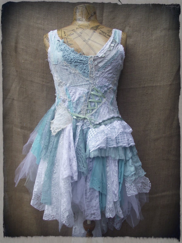 Sea green dress