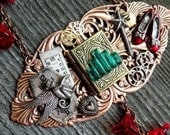 Wizard of Oz Emerald City Poppies Statement Necklace