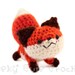 Red Fox Amigurumi - Crochet plush toy