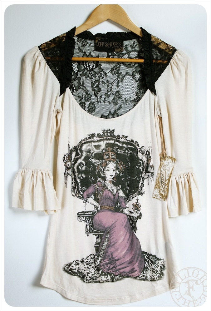 Steampunk Queen Top with Lace back by the Filigree