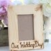 Personalized Wedding Frame Engraved Wood Rustic Chic Home Decor