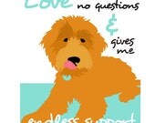 Double Doodle Art Wall Decor Matted Print