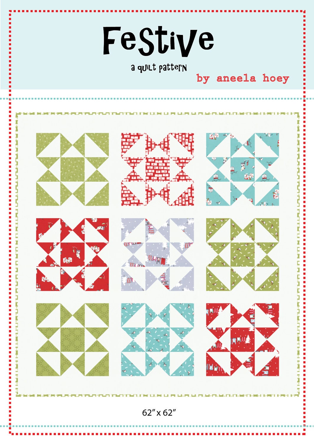 Festive PDF quilt pattern