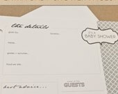 Baby Shower Pages (GREY) - Extra pages to include in your Two Giggles Baby Album