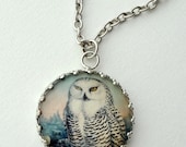 SHOP SALE- Snow Owl Necklace