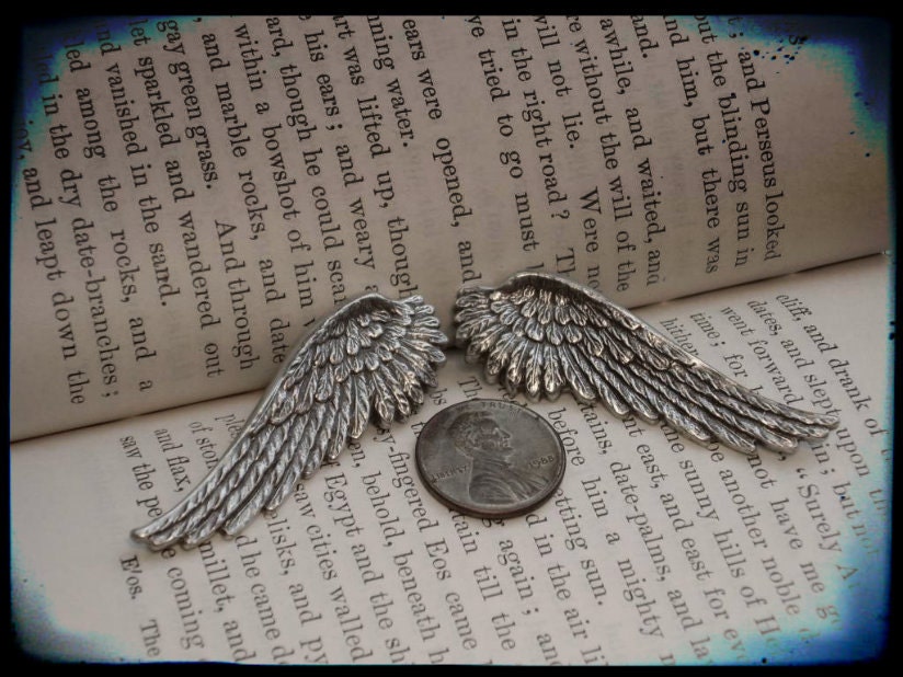 Angel wings Victorain Gothic earrings