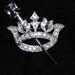 Vintage Princess Crown Pin Ora Signed Brooch / Pin