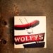 Photography - Wolfys - Handcrafted Wood Photo Magnet  -  hot dog decor, crimson red, retro inspired photography, vintage neon sign