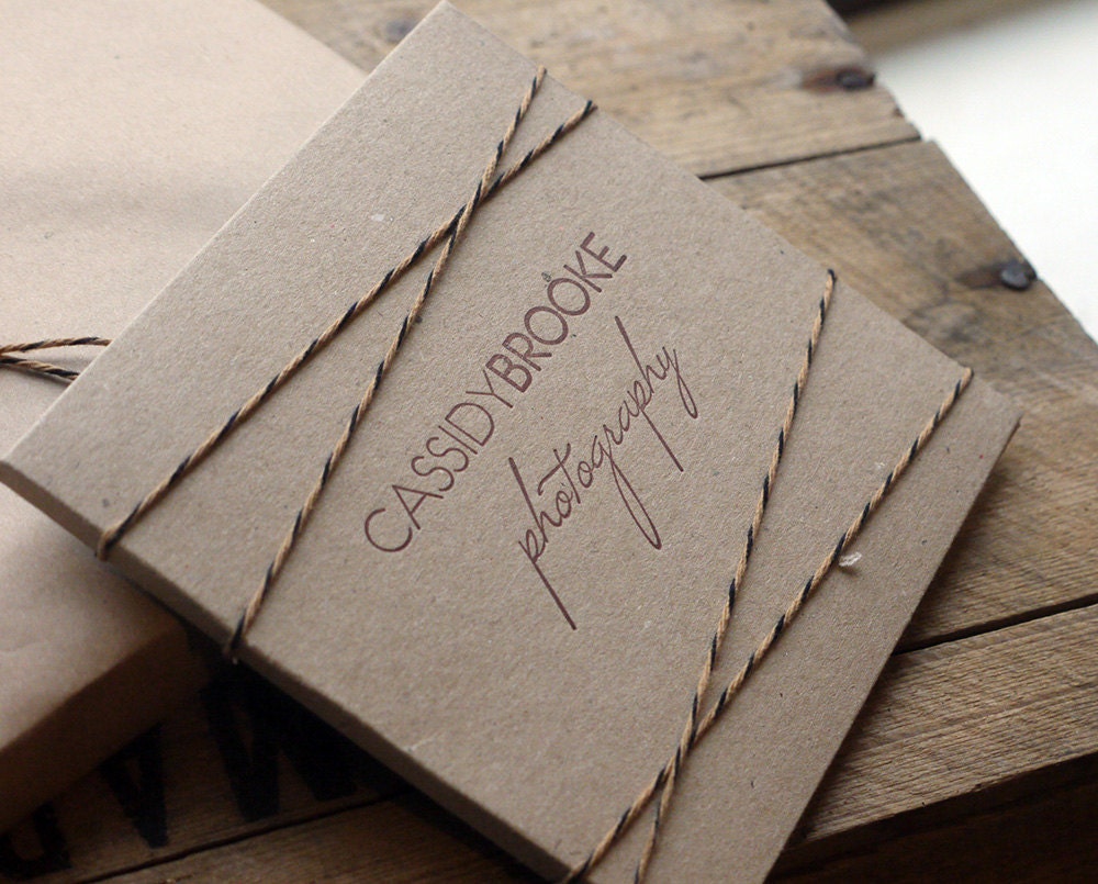 Custom Letterpress x 50 Double Kraft CD/DVD Cases