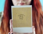 Missing You- Postcard