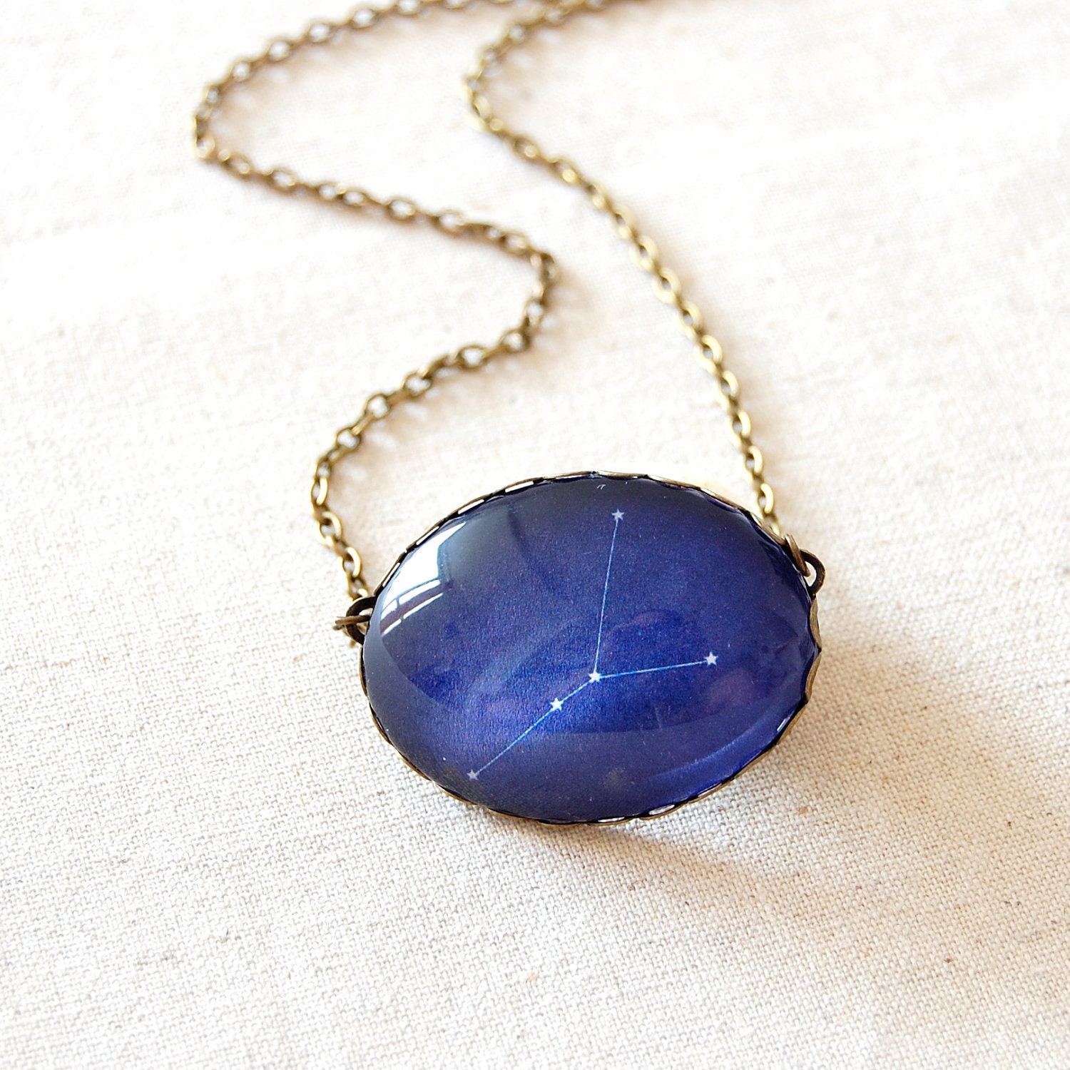 Cancer Constellation Necklace. Cancer Zodiac Necklace, July Birthday.