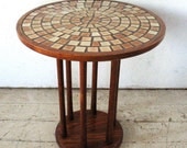 Danish Modern Teak Tile End Table  danish modern furniture